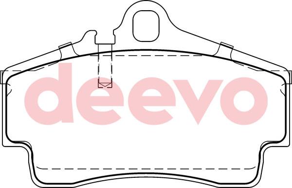 DEEVO BP58940 - Kit de plaquettes de frein, frein à disque cwaw.fr