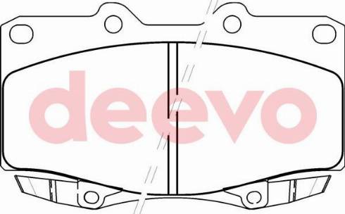 DEEVO BP58960 - Kit de plaquettes de frein, frein à disque cwaw.fr