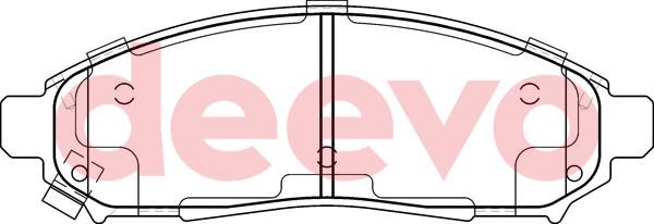 DEEVO BP58920 - Kit de plaquettes de frein, frein à disque cwaw.fr