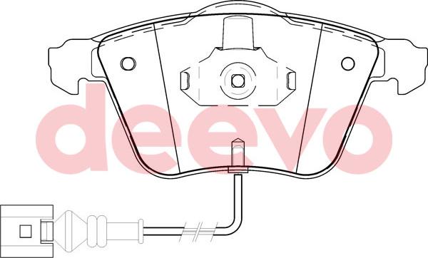 DEEVO BP58460 - Kit de plaquettes de frein, frein à disque cwaw.fr