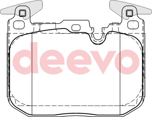 DEEVO BP58520 - Kit de plaquettes de frein, frein à disque cwaw.fr