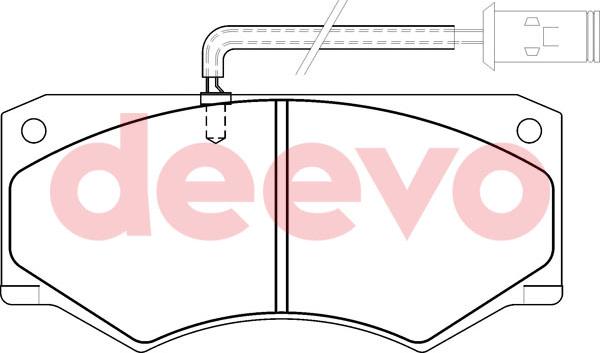 DEEVO BP58660 - Kit de plaquettes de frein, frein à disque cwaw.fr