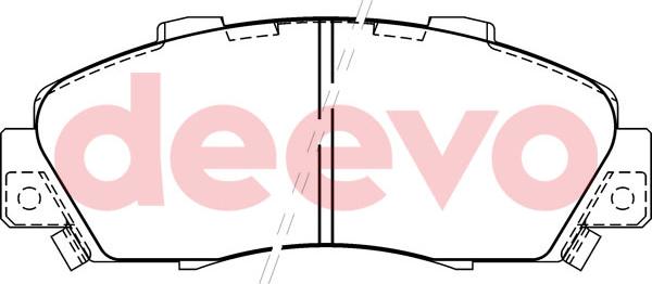 DEEVO BP58880 - Kit de plaquettes de frein, frein à disque cwaw.fr