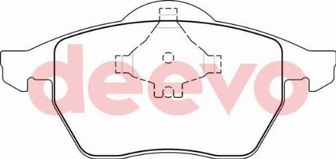 DEEVO BP58340 - Kit de plaquettes de frein, frein à disque cwaw.fr