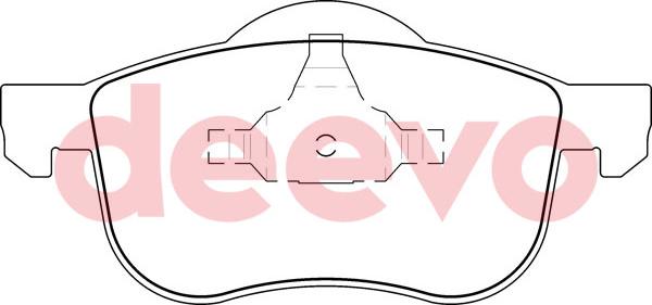 DEEVO BP53960 - Kit de plaquettes de frein, frein à disque cwaw.fr