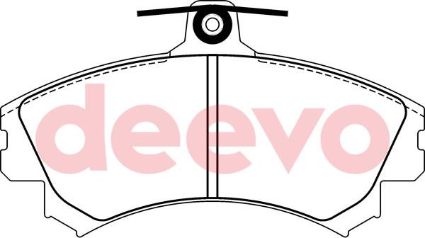 DEEVO BP52620 - Kit de plaquettes de frein, frein à disque cwaw.fr