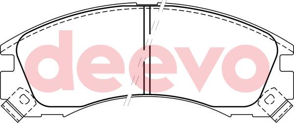DEEVO BP52880 - Kit de plaquettes de frein, frein à disque cwaw.fr