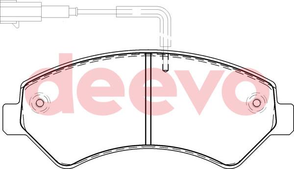 DEEVO BP52340 - Kit de plaquettes de frein, frein à disque cwaw.fr