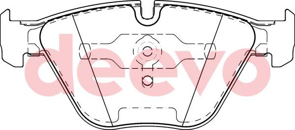 DEEVO BP52760 - Kit de plaquettes de frein, frein à disque cwaw.fr