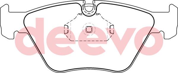 DEEVO BP52780 - Kit de plaquettes de frein, frein à disque cwaw.fr