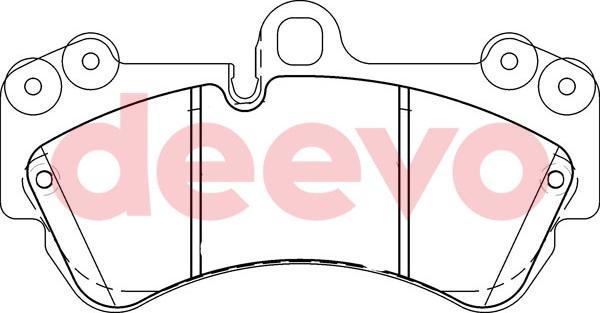 DEEVO BP57940 - Kit de plaquettes de frein, frein à disque cwaw.fr