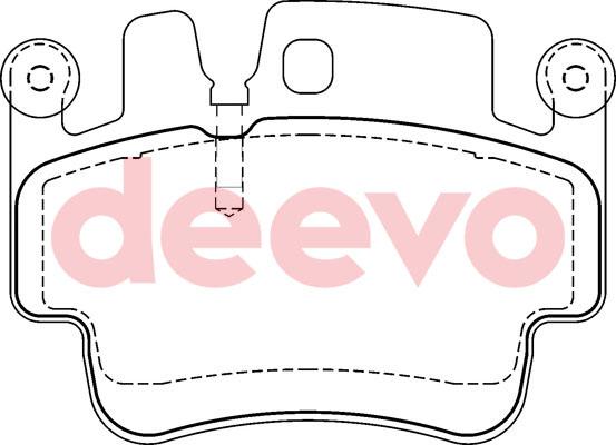 DEEVO BP57960 - Kit de plaquettes de frein, frein à disque cwaw.fr