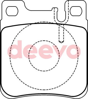 DEEVO BP57620 - Kit de plaquettes de frein, frein à disque cwaw.fr