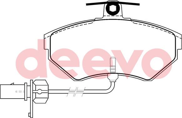 DEEVO BP57040 - Kit de plaquettes de frein, frein à disque cwaw.fr