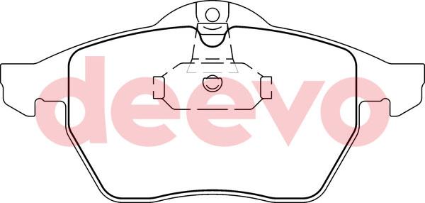 DEEVO BP57060 - Kit de plaquettes de frein, frein à disque cwaw.fr