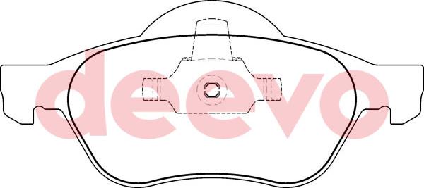 DEEVO BP57180 - Kit de plaquettes de frein, frein à disque cwaw.fr