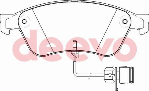 DEEVO BP57840 - Kit de plaquettes de frein, frein à disque cwaw.fr