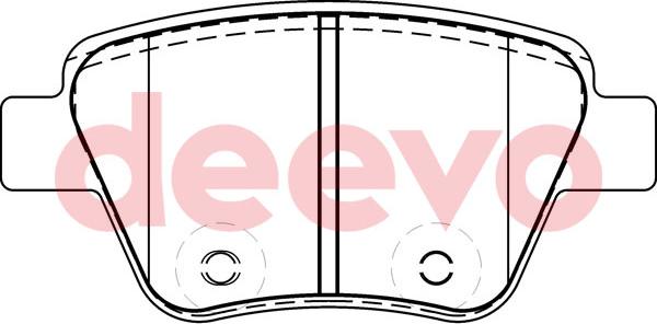 DEEVO BP57340 - Kit de plaquettes de frein, frein à disque cwaw.fr