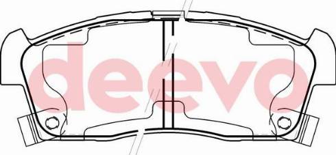 DEEVO BP57320 - Kit de plaquettes de frein, frein à disque cwaw.fr