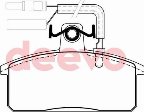 DEEVO BP69900 - Kit de plaquettes de frein, frein à disque cwaw.fr