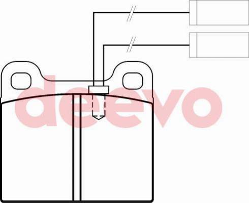 DEEVO BP69920 - Kit de plaquettes de frein, frein à disque cwaw.fr