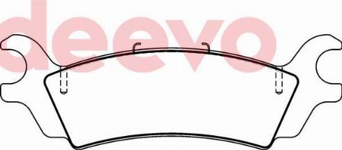 DEEVO BP69140 - Kit de plaquettes de frein, frein à disque cwaw.fr