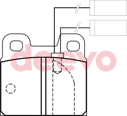 DEEVO BP69840 - Kit de plaquettes de frein, frein à disque cwaw.fr