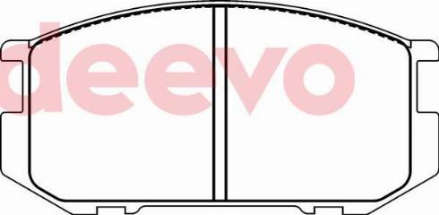 DEEVO BP69300 - Kit de plaquettes de frein, frein à disque cwaw.fr