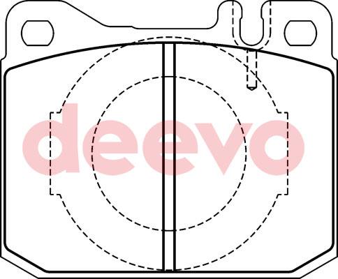 DEEVO BP69740 - Kit de plaquettes de frein, frein à disque cwaw.fr