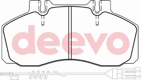 DEEVO BP64920 - Kit de plaquettes de frein, frein à disque cwaw.fr