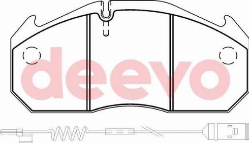 DEEVO BP64600 - Kit de plaquettes de frein, frein à disque cwaw.fr