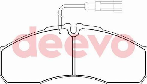 DEEVO BP64060 - Kit de plaquettes de frein, frein à disque cwaw.fr