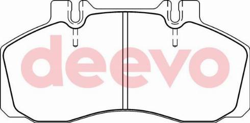 DEEVO BP64880 - Kit de plaquettes de frein, frein à disque cwaw.fr