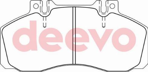 DEEVO BP64320 - Kit de plaquettes de frein, frein à disque cwaw.fr