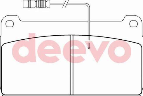 DEEVO BP64260 - Kit de plaquettes de frein, frein à disque cwaw.fr