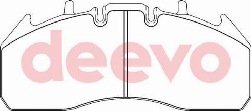 DEEVO BP65460 - Kit de plaquettes de frein, frein à disque cwaw.fr