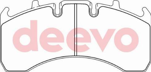 DEEVO BP65540 - Kit de plaquettes de frein, frein à disque cwaw.fr