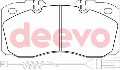 DEEVO BP65000 - Kit de plaquettes de frein, frein à disque cwaw.fr