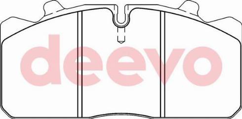 DEEVO BP65180 - Kit de plaquettes de frein, frein à disque cwaw.fr