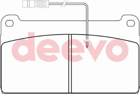 DEEVO BP65300 - Kit de plaquettes de frein, frein à disque cwaw.fr