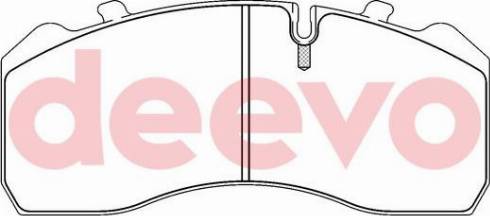 DEEVO BP65240 - Kit de plaquettes de frein, frein à disque cwaw.fr