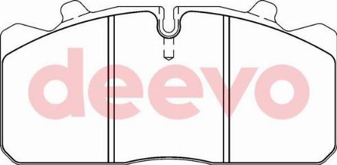 DEEVO BP65200 - Kit de plaquettes de frein, frein à disque cwaw.fr