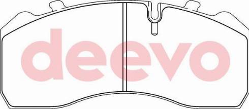 DEEVO BP65220 - Kit de plaquettes de frein, frein à disque cwaw.fr