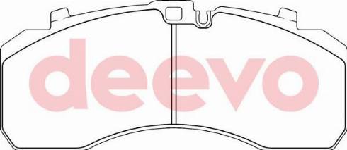 DEEVO BP65700 - Kit de plaquettes de frein, frein à disque cwaw.fr