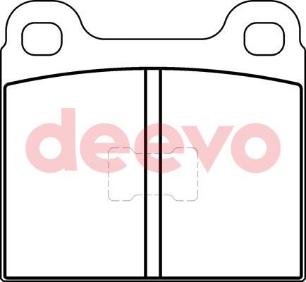 DEEVO BP66920 - Kit de plaquettes de frein, frein à disque cwaw.fr