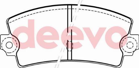 DEEVO BP66460 - Kit de plaquettes de frein, frein à disque cwaw.fr