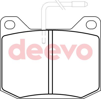 DEEVO BP66620 - Kit de plaquettes de frein, frein à disque cwaw.fr