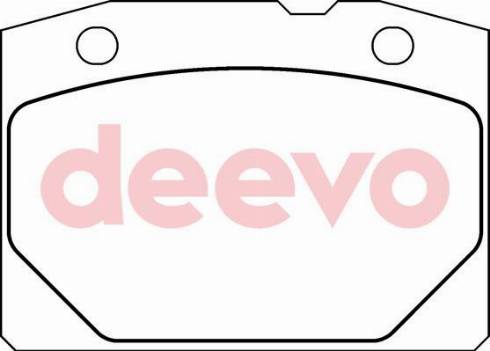 DEEVO BP66840 - Kit de plaquettes de frein, frein à disque cwaw.fr