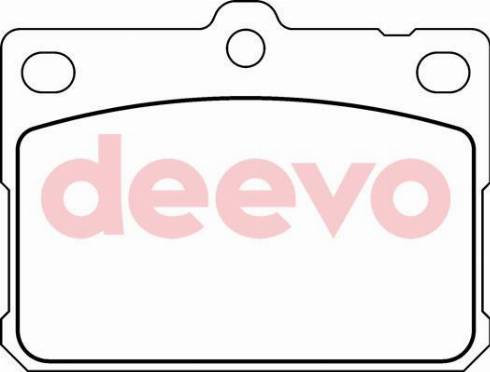 DEEVO BP66880 - Kit de plaquettes de frein, frein à disque cwaw.fr