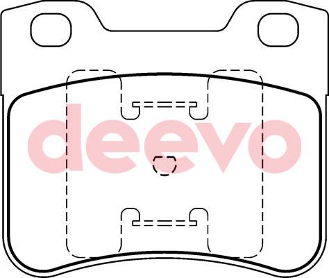 DEEVO BP60440 - Kit de plaquettes de frein, frein à disque cwaw.fr